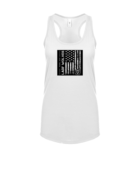 Pearl City HS Girls Volleyball Military Night - Womens Tank Top