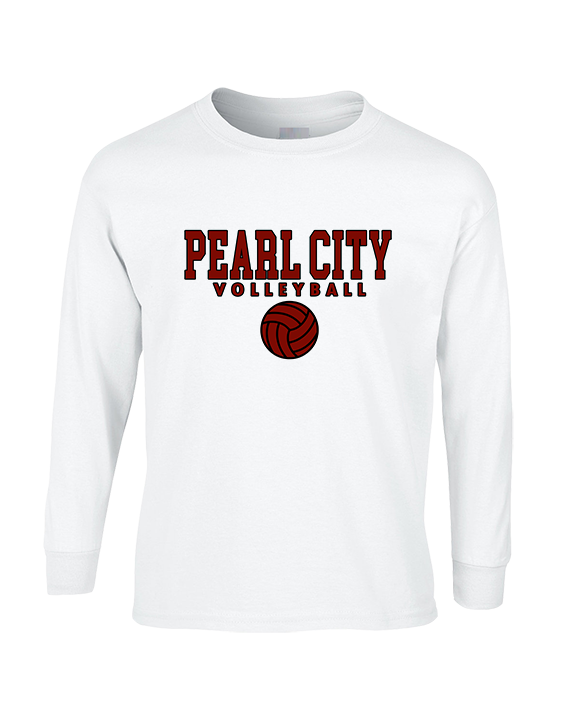 Pearl City HS Volleyball Block - Cotton Longsleeve