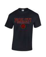 Pearl City HS Volleyball Block - Cotton T-Shirt