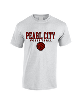 Pearl City HS Volleyball Block - Cotton T-Shirt