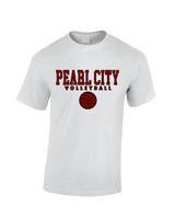 Pearl City HS Volleyball Block - Cotton T-Shirt