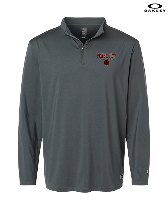 Pearl City HS Volleyball Block - Mens Oakley Quarter Zip