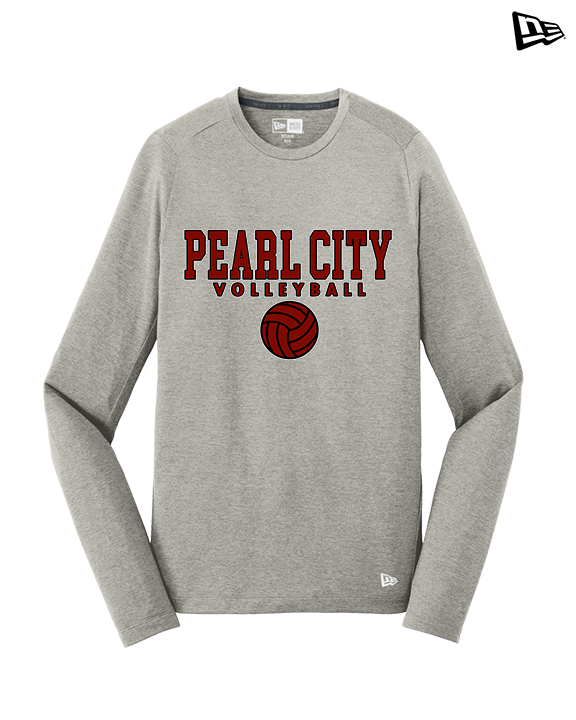 Pearl City HS Volleyball Block - New Era Performance Long Sleeve