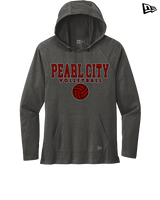 Pearl City HS Volleyball Block - New Era Tri-Blend Hoodie