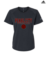 Pearl City HS Volleyball Block - Womens Adidas Performance Shirt
