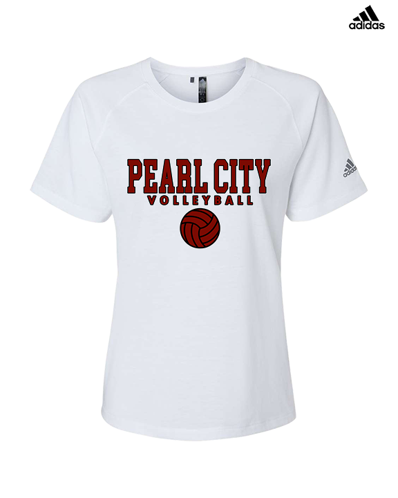 Pearl City HS Volleyball Block - Womens Adidas Performance Shirt