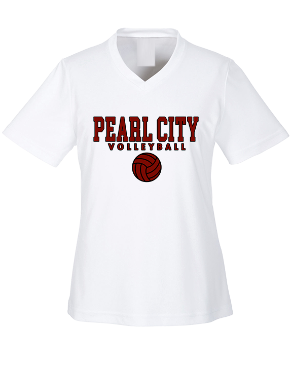 Pearl City HS Volleyball Block - Womens Performance Shirt