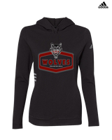 Pearl City HS Volleyball Board - Womens Adidas Hoodie