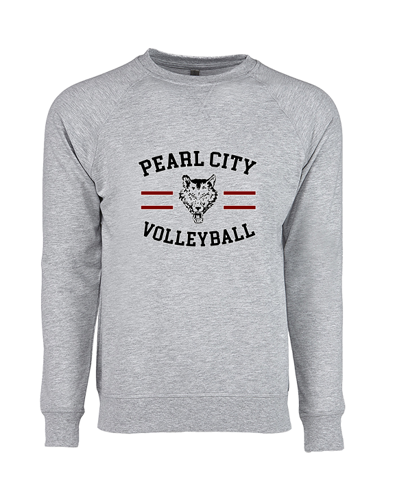 Pearl City HS Volleyball Curve - Crewneck Sweatshirt