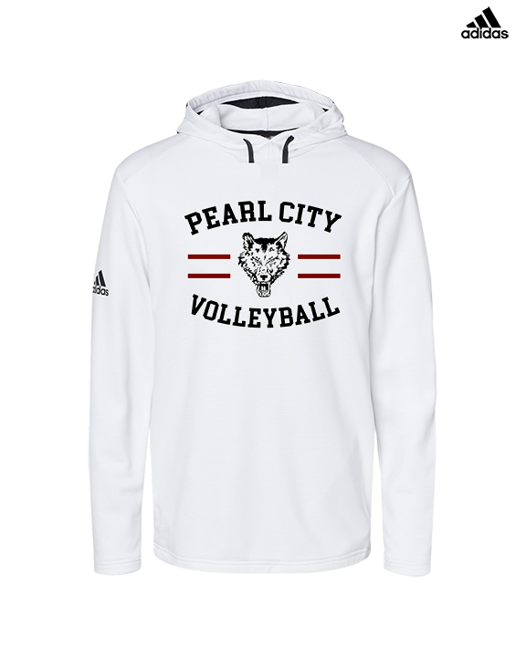 Pearl City HS Volleyball Curve - Mens Adidas Hoodie