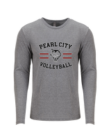 Pearl City HS Volleyball Curve - Tri-Blend Long Sleeve