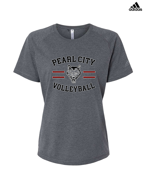 Pearl City HS Volleyball Curve - Womens Adidas Performance Shirt