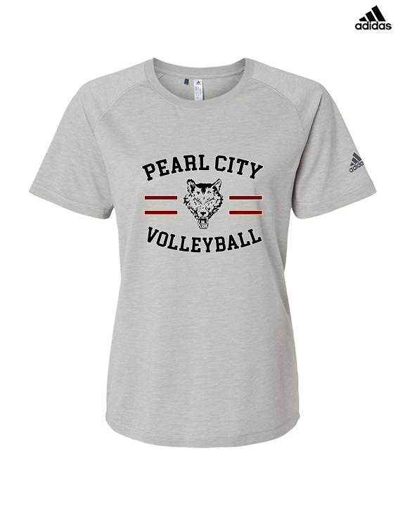 Pearl City HS Volleyball Curve - Womens Adidas Performance Shirt