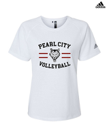 Pearl City HS Volleyball Curve - Womens Adidas Performance Shirt