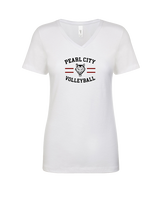 Pearl City HS Volleyball Curve - Womens Vneck