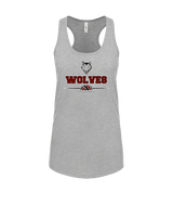 Pearl City HS Volleyball Half VBall - Womens Tank Top