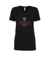 Pearl City HS Volleyball Half VBall - Womens Vneck