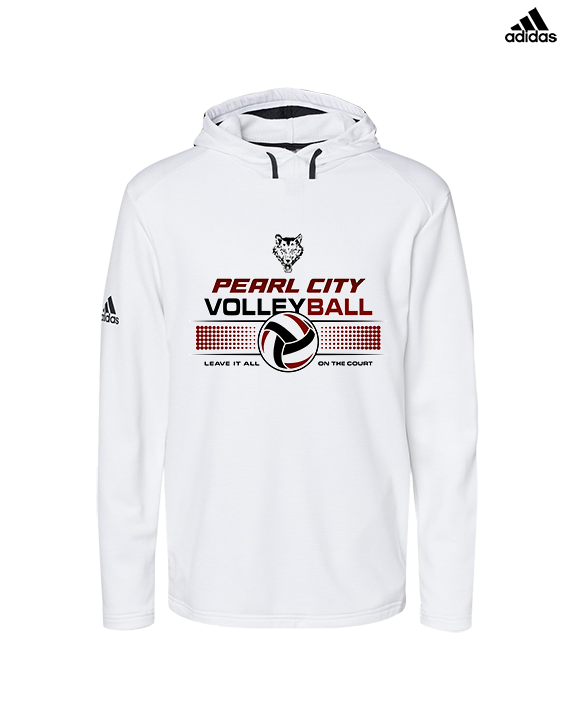 Pearl City HS Volleyball Leave It On The Court - Mens Adidas Hoodie