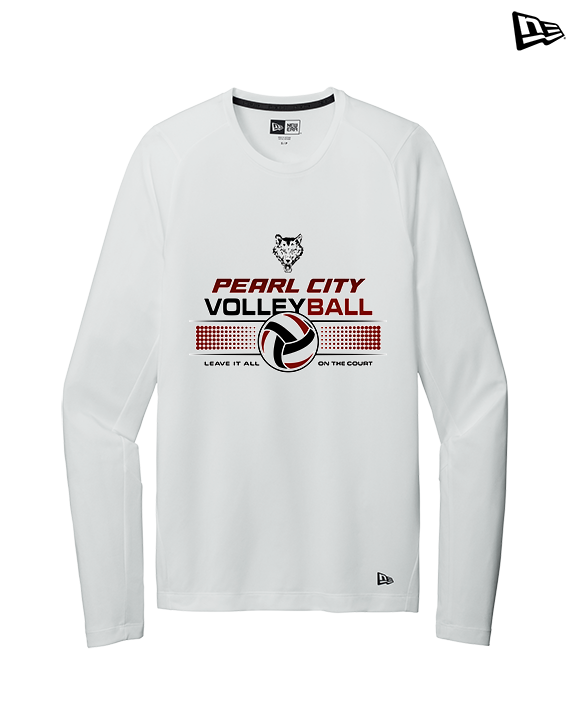 Pearl City HS Volleyball Leave It On The Court - New Era Performance Long Sleeve