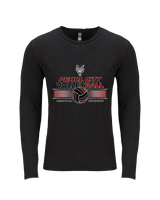 Pearl City HS Volleyball Leave It On The Court - Tri-Blend Long Sleeve