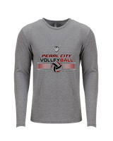 Pearl City HS Volleyball Leave It On The Court - Tri-Blend Long Sleeve