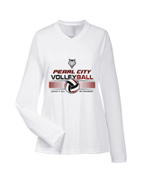 Pearl City HS Volleyball Leave It On The Court - Womens Performance Longsleeve