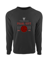 Pearl City HS Volleyball Vball Net - Crewneck Sweatshirt