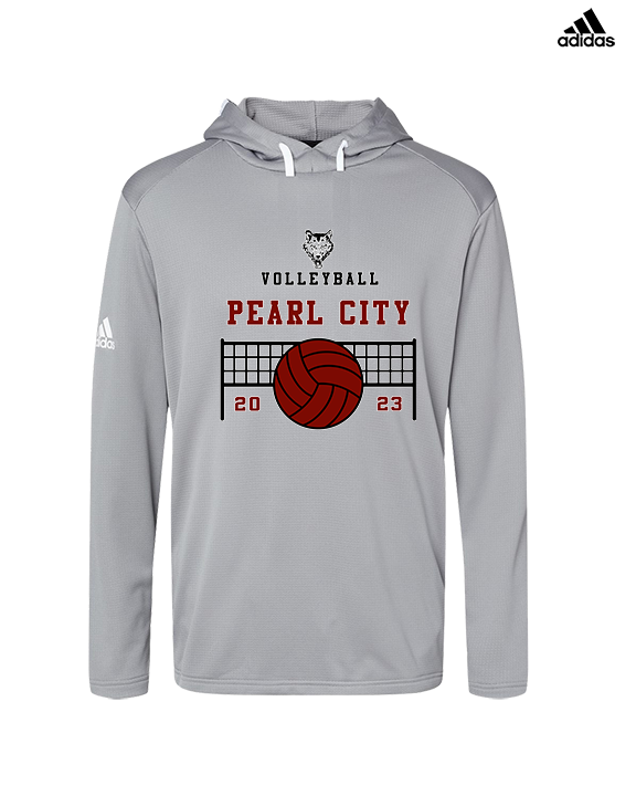 Pearl City HS Volleyball Vball Net - Mens Adidas Hoodie