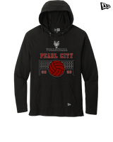 Pearl City HS Volleyball Vball Net - New Era Tri-Blend Hoodie