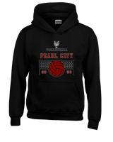 Pearl City HS Volleyball Vball Net - Unisex Hoodie