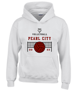 Pearl City HS Volleyball Vball Net - Unisex Hoodie