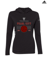 Pearl City HS Volleyball Vball Net - Womens Adidas Hoodie