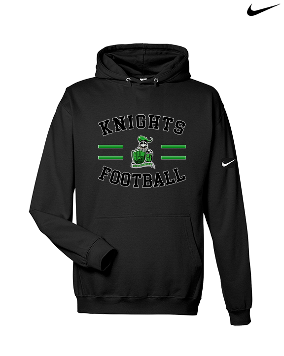Pen Argyl HS Football Curve - Nike Club Fleece Hoodie