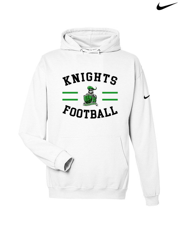 Pen Argyl HS Football Curve - Nike Club Fleece Hoodie