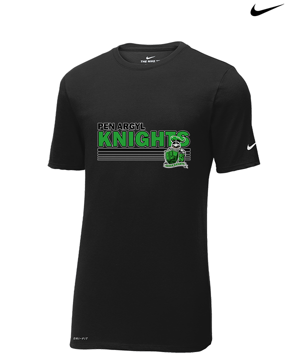 Pen Argyl HS Football Stripes - Mens Nike Cotton Poly Tee