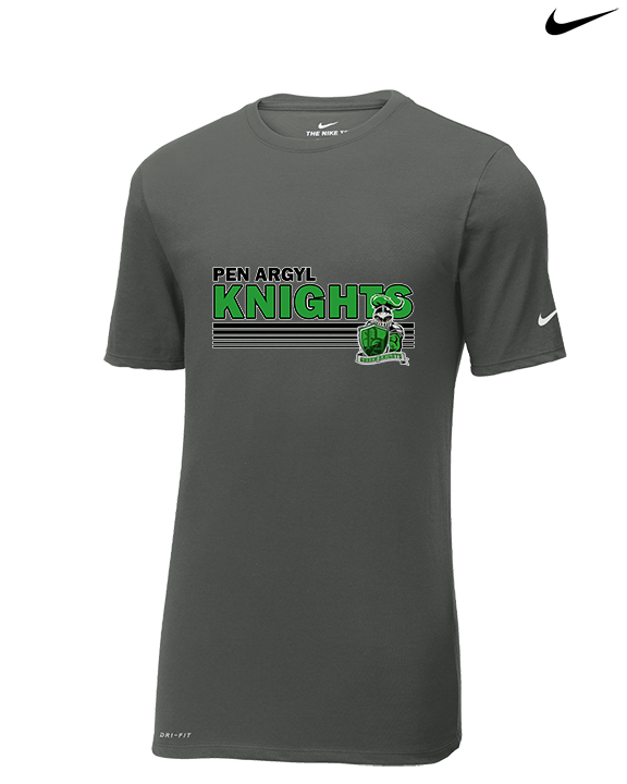 Pen Argyl HS Football Stripes - Mens Nike Cotton Poly Tee