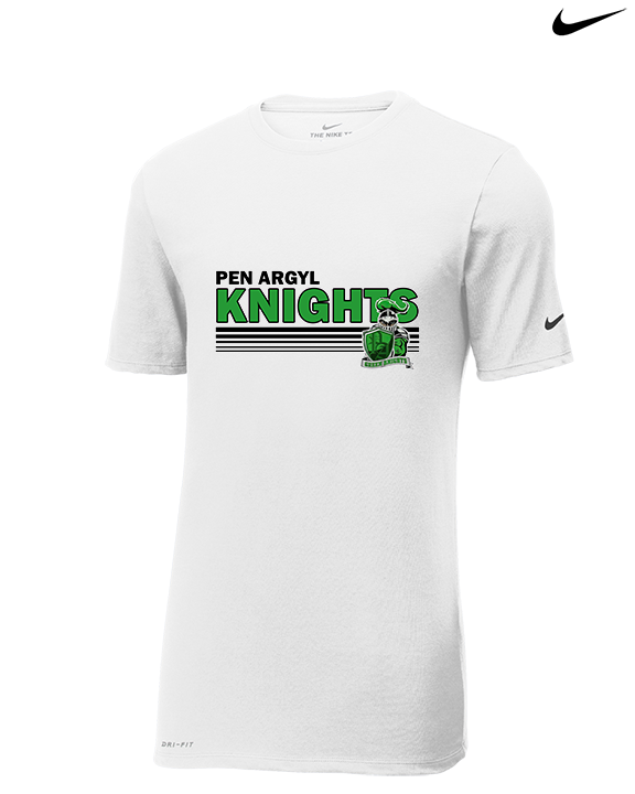 Pen Argyl HS Football Stripes - Mens Nike Cotton Poly Tee