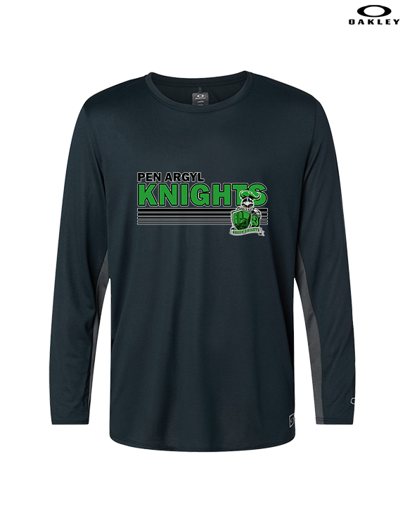 Pen Argyl HS Football Stripes - Mens Oakley Longsleeve