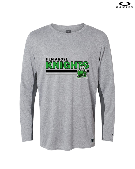 Pen Argyl HS Football Stripes - Mens Oakley Longsleeve