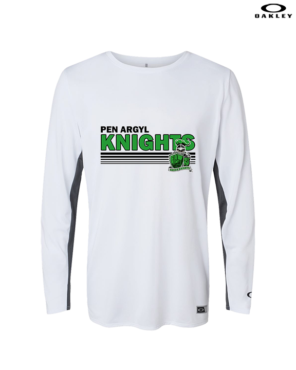 Pen Argyl HS Football Stripes - Mens Oakley Longsleeve