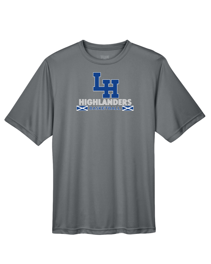 La Habra HS Basketball Stacked - Performance T-Shirt
