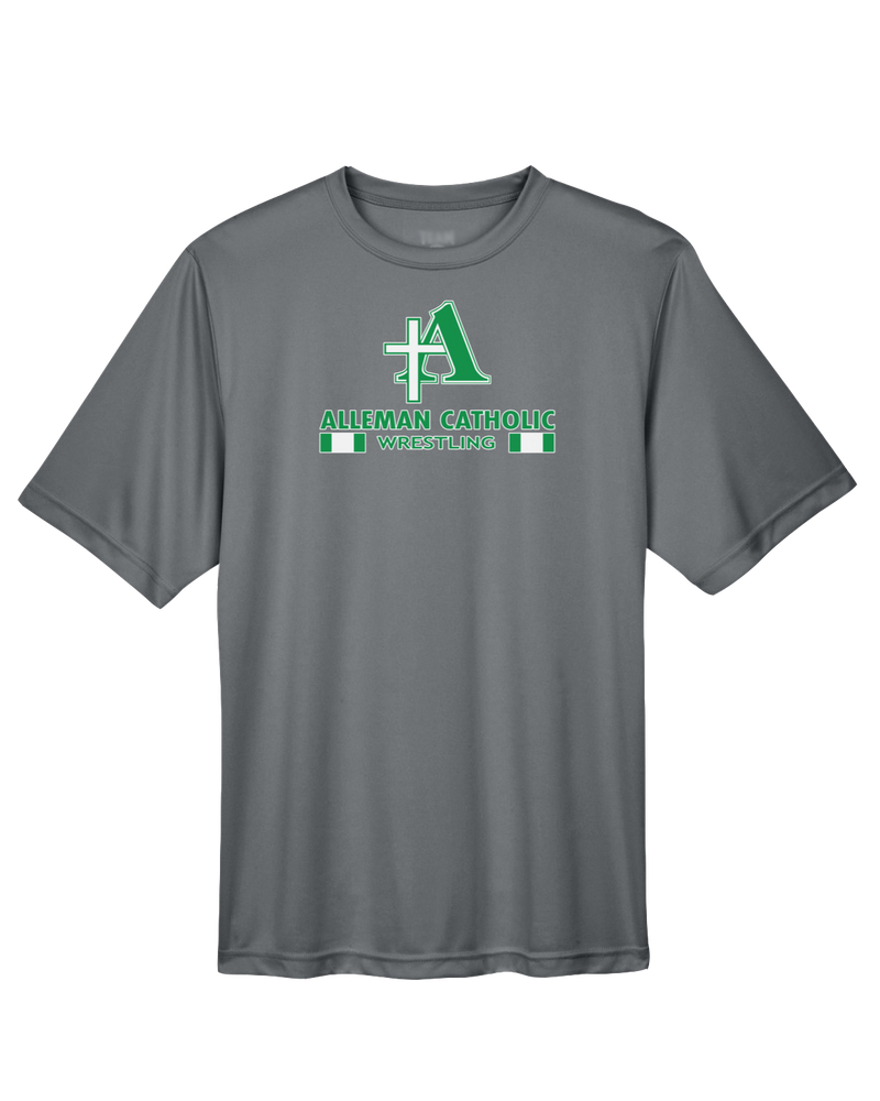 Alleman Catholic HS Wrestling Stacked - Performance T-Shirt