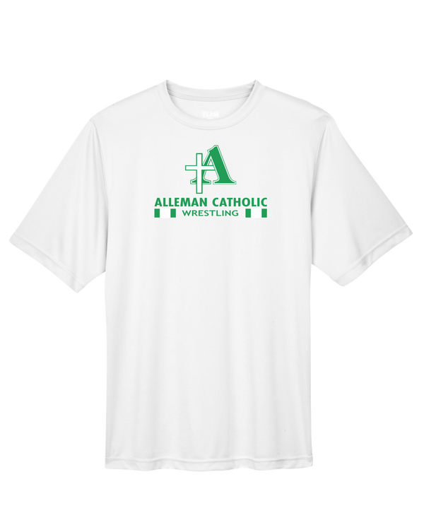 Alleman Catholic HS Wrestling Stacked - Performance T-Shirt