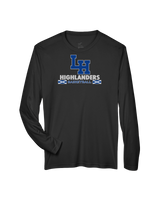 La Habra HS Basketball Stacked - Performance Long Sleeve