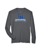 La Habra HS Basketball Stacked - Performance Long Sleeve