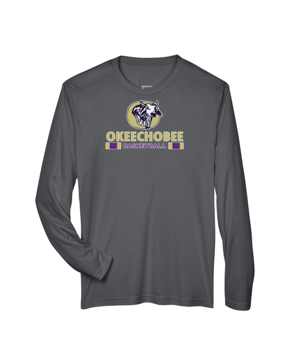 Okeechobee HS Girls Basketball Stacked - Performance Long Sleeve