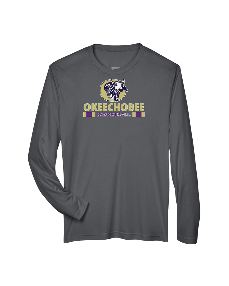 Okeechobee HS Girls Basketball Stacked - Performance Long Sleeve