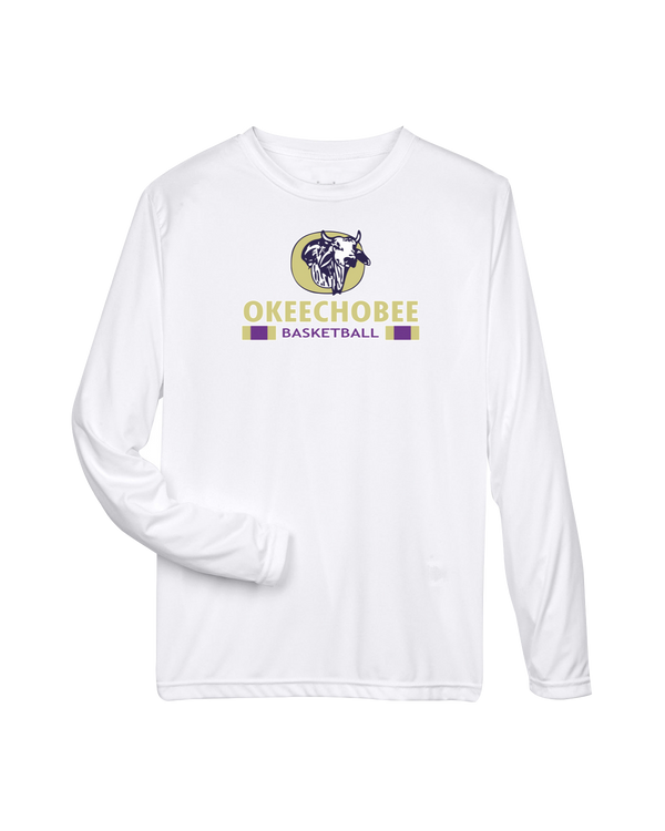 Okeechobee HS Girls Basketball Stacked - Performance Long Sleeve
