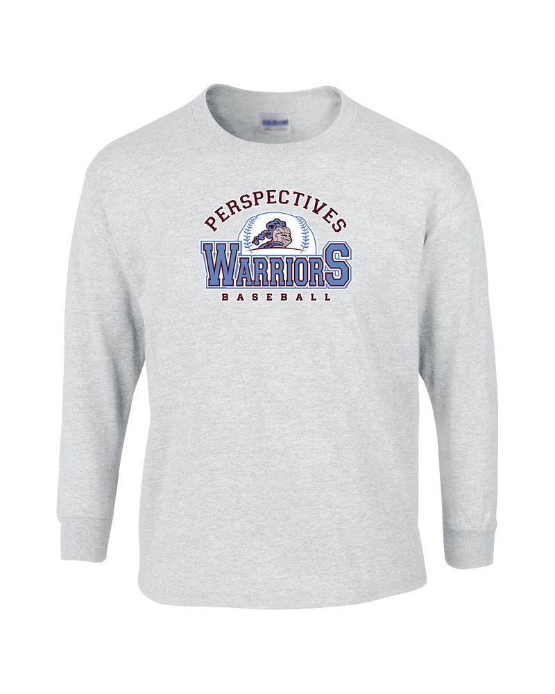 Perspectives HS Baseball Logo - Mens Basic Cotton Long Sleeve