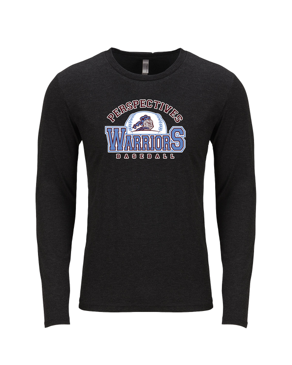 Perspectives HS Baseball Logo - Tri Blend Long Sleeve